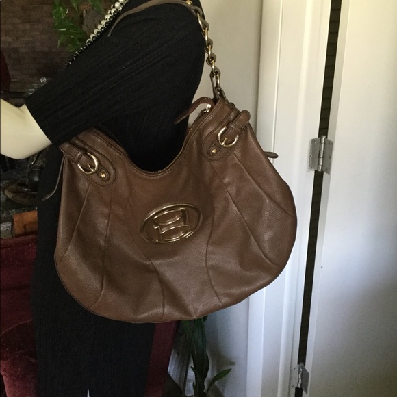 BEBE Large Brown Shoulder Bags 18x14 Inches - Picture 6 of 8